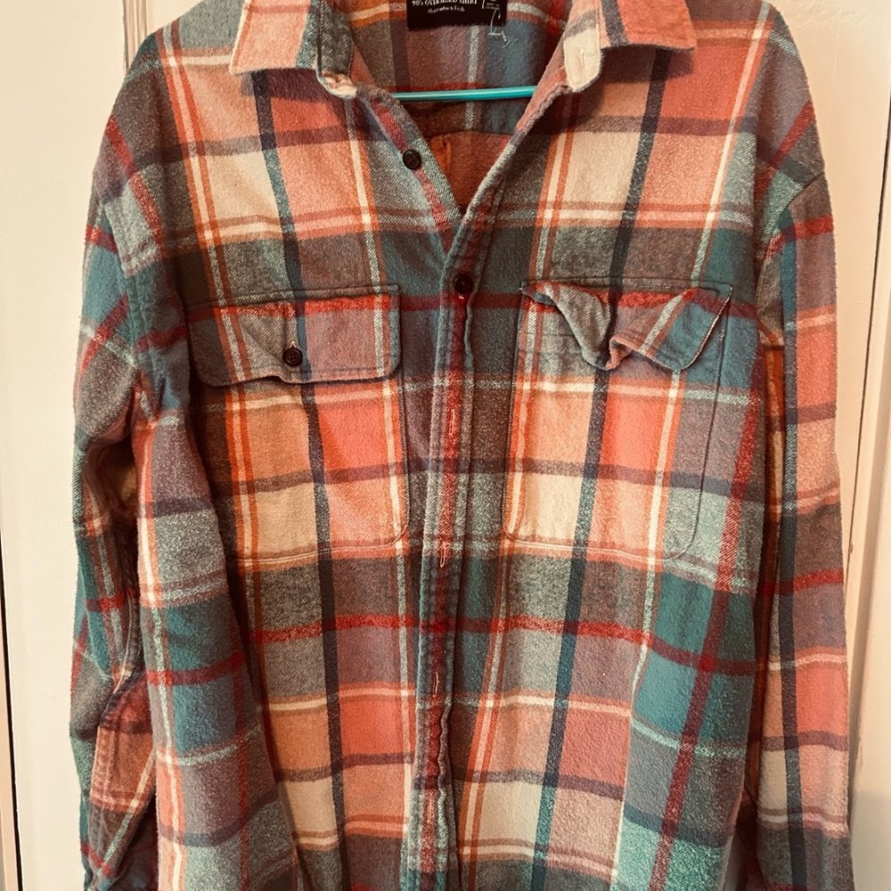 Abercrombie Multicolor Plaid Button-Up Shirt